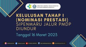 Kelulusan SIPENMARU Jalur PMDP Tahap I Tahun 2023 di Undur