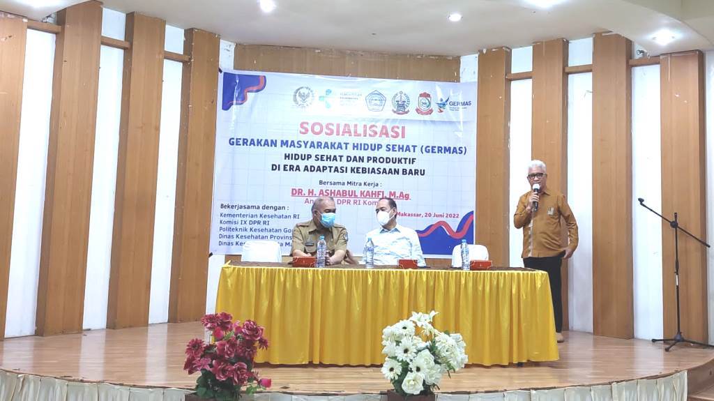 Sambutan Direktur Polkesgo, Polkesgo Kerjasama dengan Pemda Makassar Sosialisasikan Germas