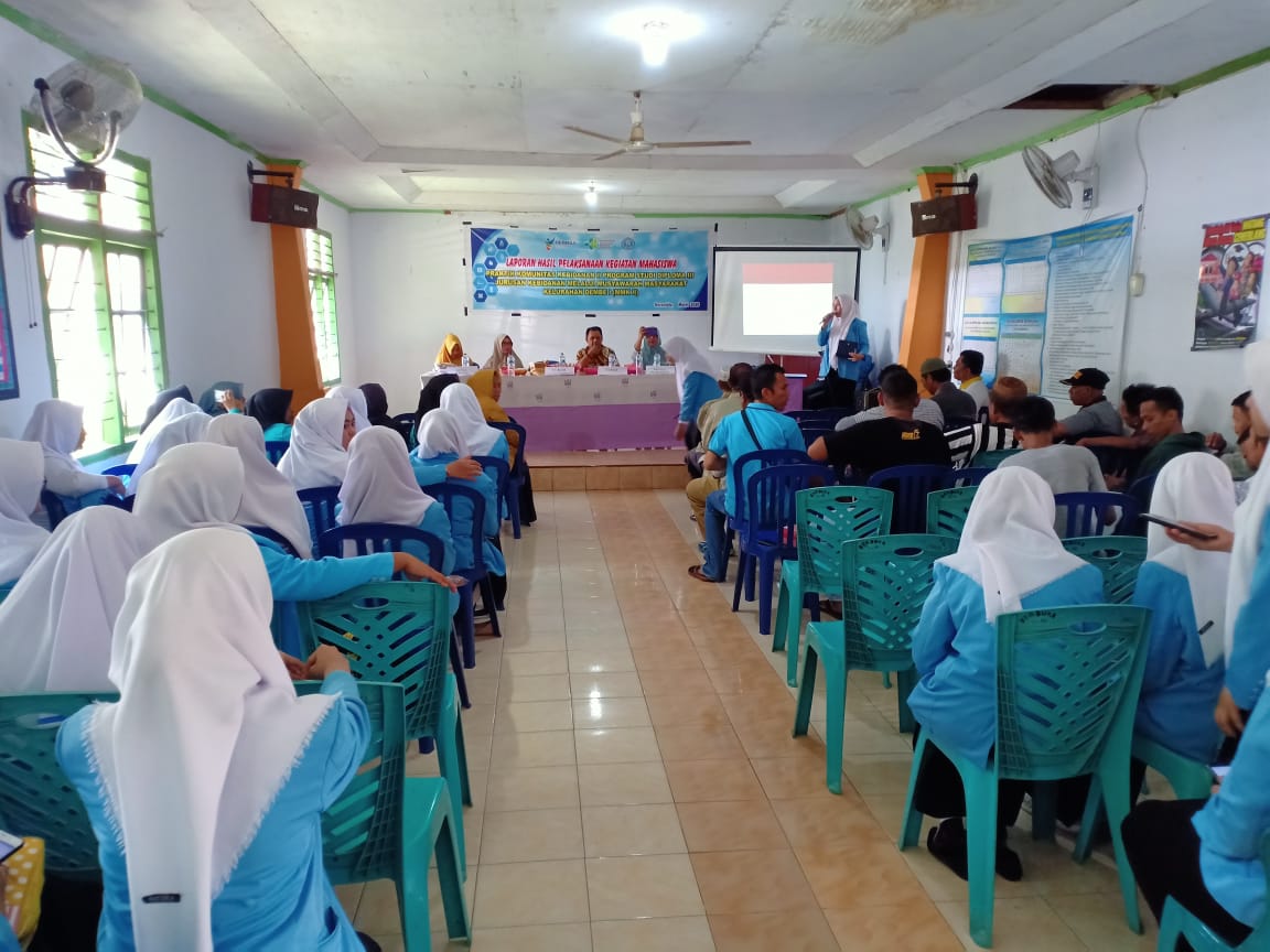 PKL Mahasiswa - Mahasiswa mengikuti kegiatan Musyawarah Masyarakat Kelurahan (MMK II) di kelurahan Dembe kec. Kota Barat Kota Gorontalo. Jumat (06-03-2020).