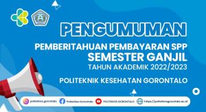 Pengumuman Pemberitahuan Pembayaran SPP Semester Ganjil Tahun Akademik 2022/2023