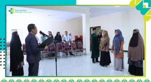 Lantik Pejabat Fungsional dan Pengelola 2025-2029 di Aula Direktorat, Direktur Poltekkes Gorontalo Tekankan Integritas
