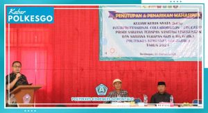 Penutupan dan Penarikan Mahasiswa KKN Poltekkes Gorontalo di Kabupaten Pohuwato yang dilaksanakan di aula kantor camat randangan