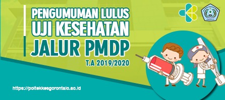 Hasil Kelulusan Kesehatan Jalur PMDP T.A 2019-2020